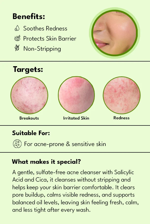 Acne Calming Cica Facewash