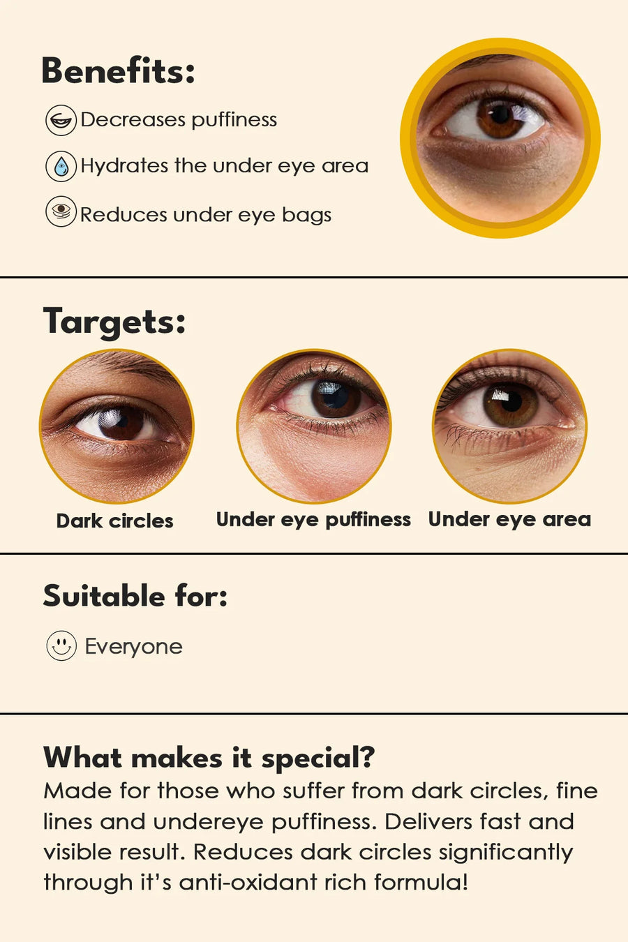 Coffee under-eye serum